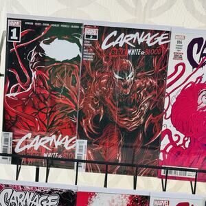 Carnage 3-6‎ 8-13 16 & Black White Blood 1-2 Lot Marvel 2016 Del Mundo